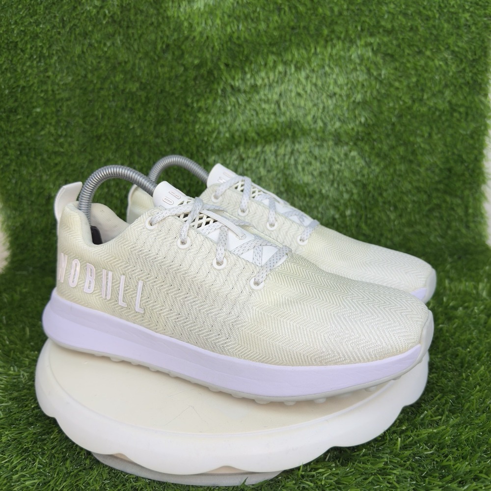 NOBULL White Lavender Matryx Golf Trail Workout Shoes Sneakers Wmns 8.5 Mens 7